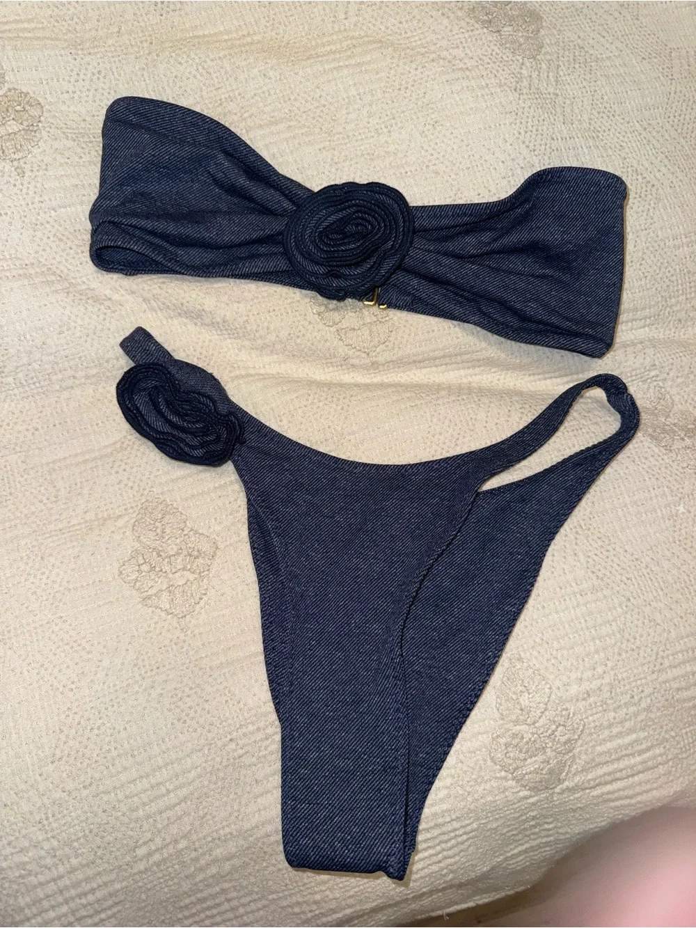 SAME swimwear Rose bandeau bikini set
